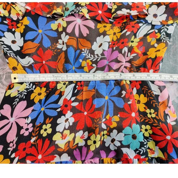 House of Harlow 1960 x Revolve Mariam Mini Dress A-Line Floral Multi Womens XS - Picture 8 of 8